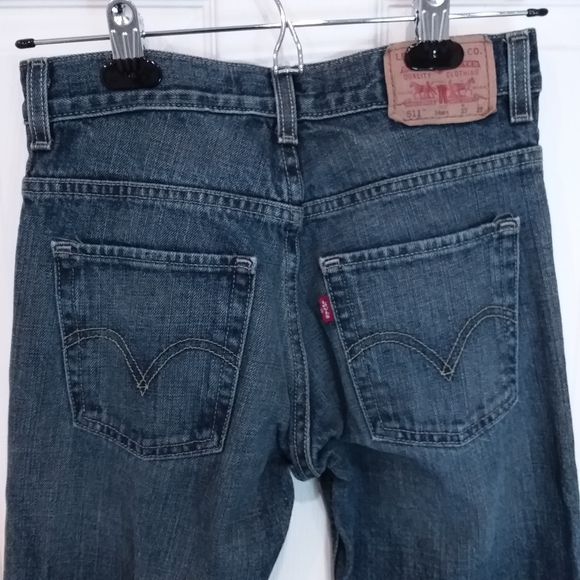 Men's Levis 511 Skinny Jeans 27W 27L preowned - Picture 6 of 13